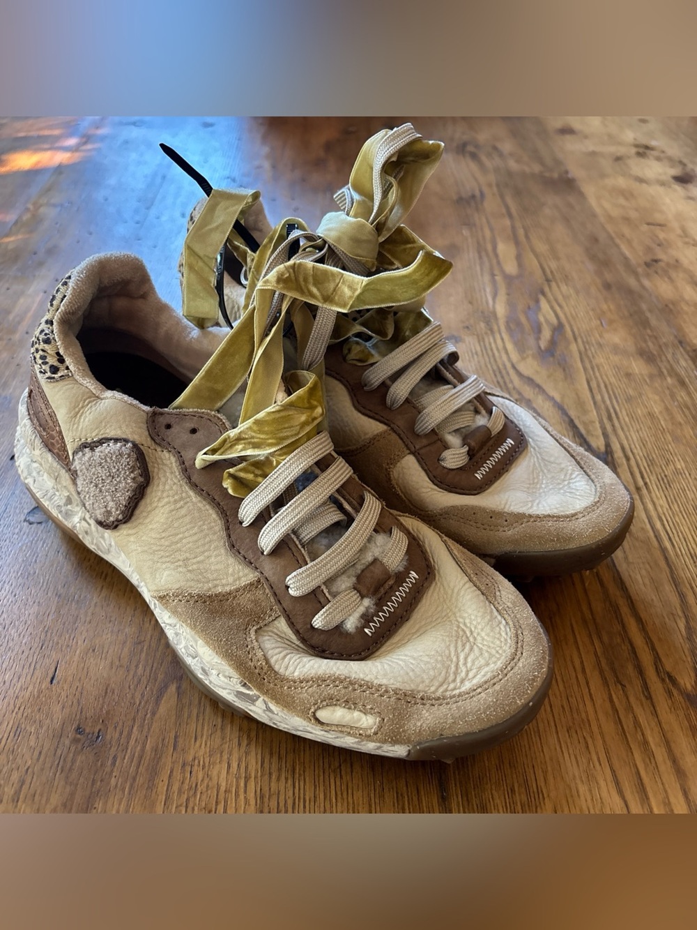 Satorisan Chacrona Premium Leaf Project Unisex Sneakers Driftwood Size 42